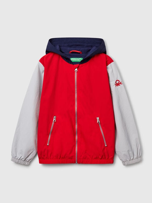 Veste en nylon à capuche Garçon