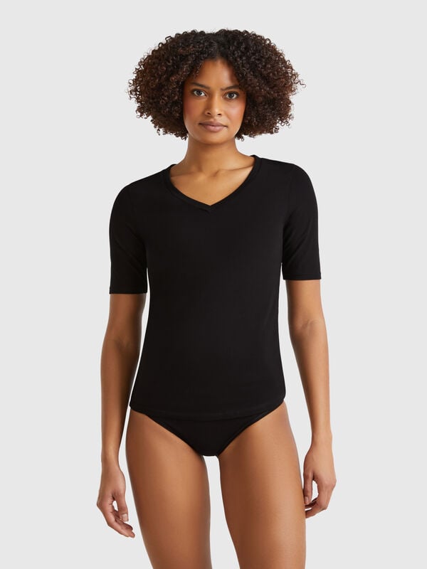 T-shirt en coton super stretch Femme