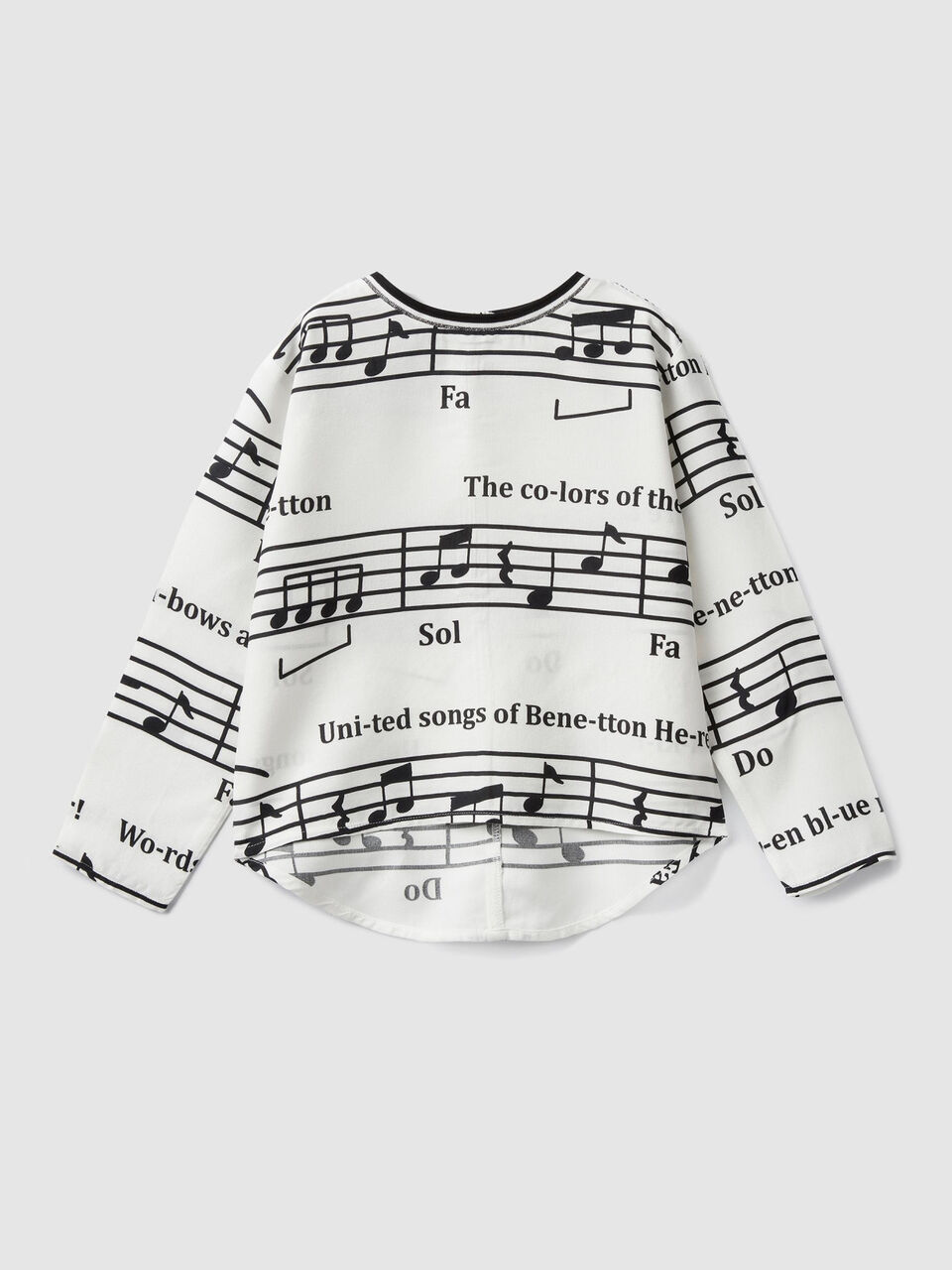Blouse avec imprimé notes de musique image number 1