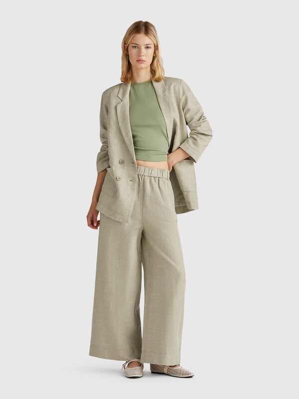 Pantalon large Femme