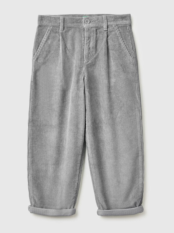 Pantalon en velours coupe ballon Garçon