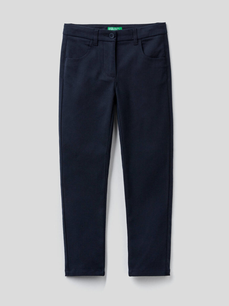 Pantalon coupe skinny en flanelle stretch image number 1