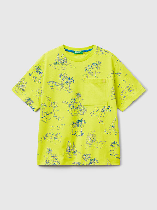 T-shirt avec imprimé mer Garçon