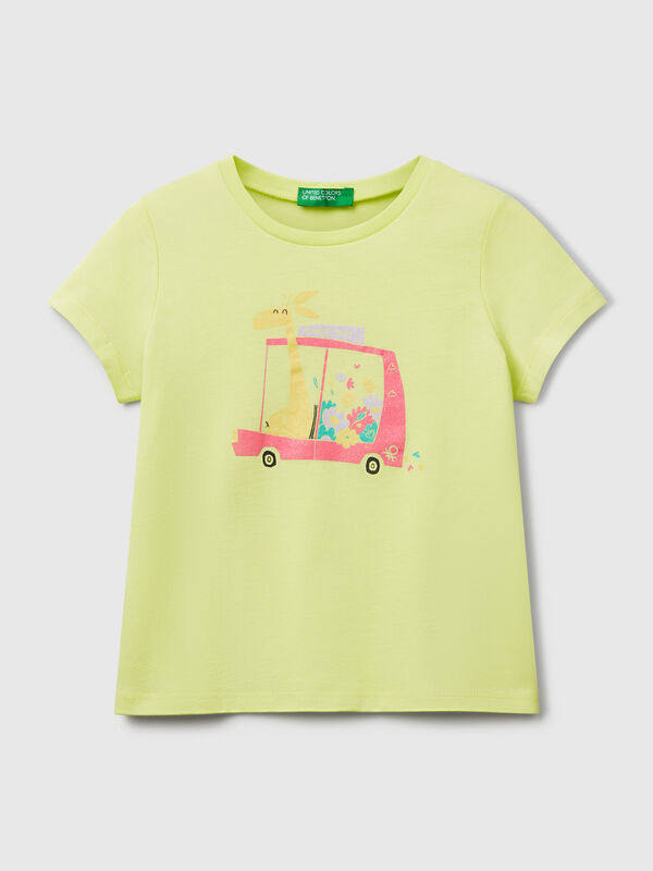 T-shirt coupe classique à paillettes Filles