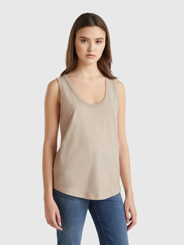 Débardeur en coton léger Femme