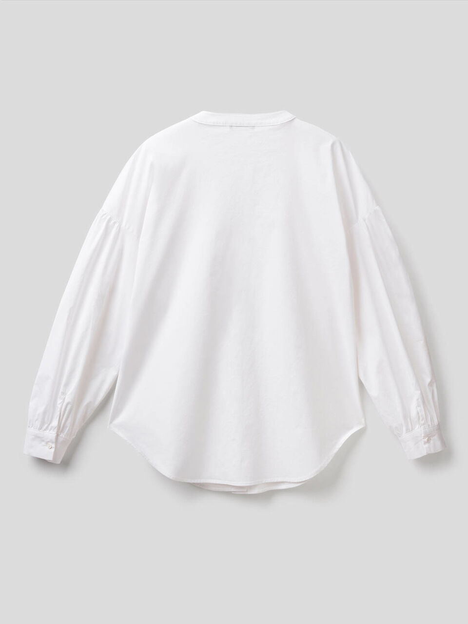 Blouse en coton stretch avec manches bouffantes image number 2