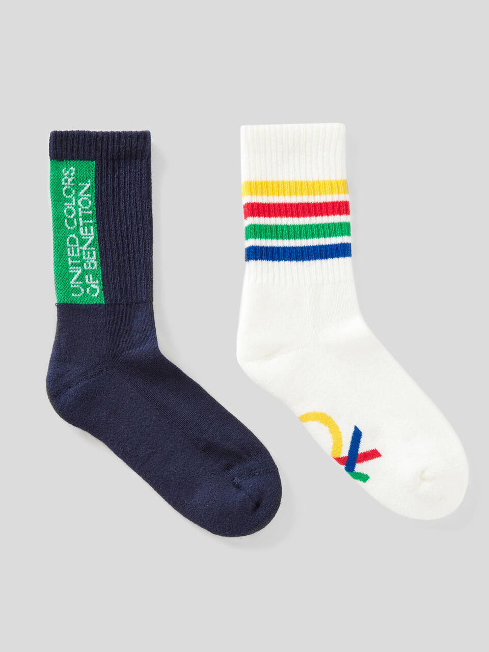 Deux paires de chaussettes avec logo image number 1