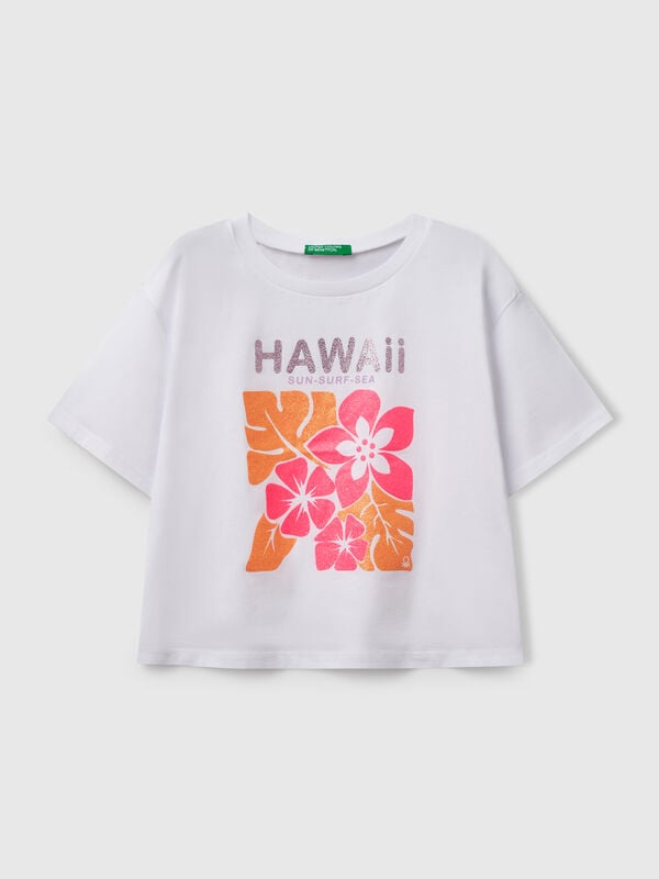 T-shirt avec imprimé pailleté Filles