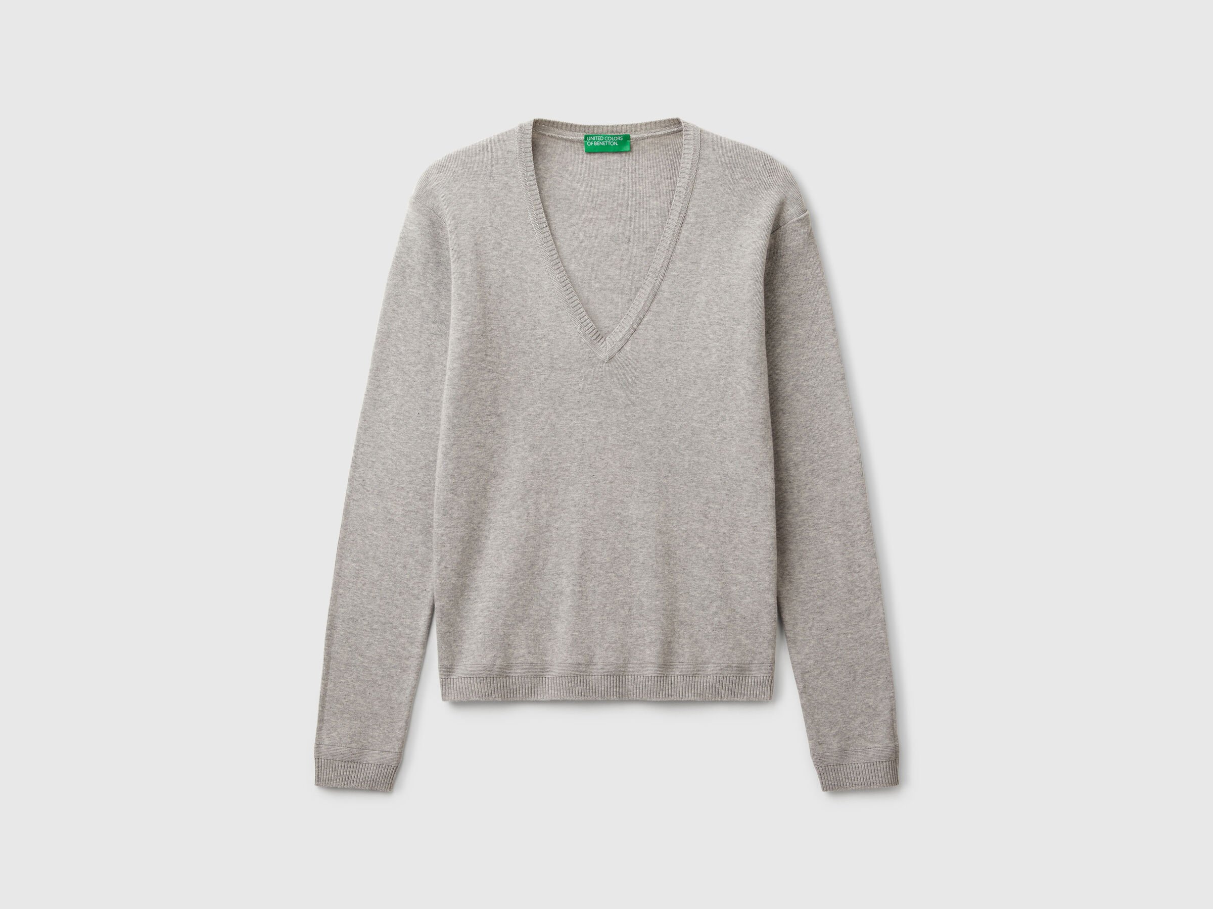 V NECK SWEATER L/S Femme image number 3