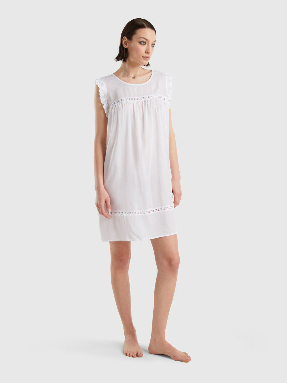 Chemise de nuit brodée