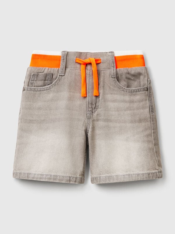 Pantalon court droit en jean Garçon