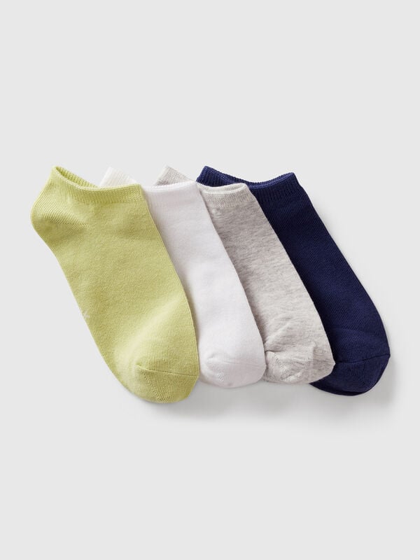 Quatre paires de chaussettes courtes Garçon