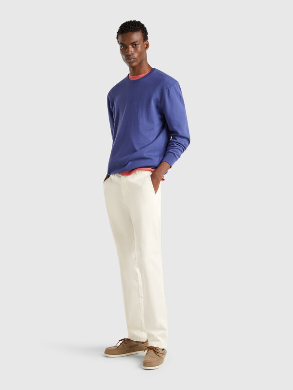 Chino coupe slim en coton stretch Homme