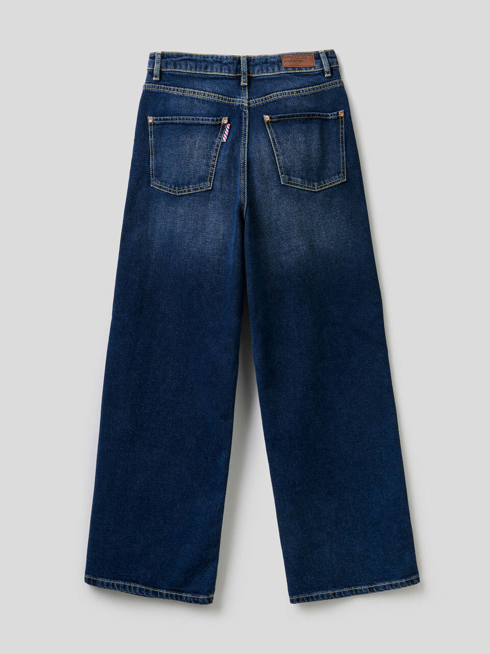 Jeans coupe mum en denim stretch image number 2