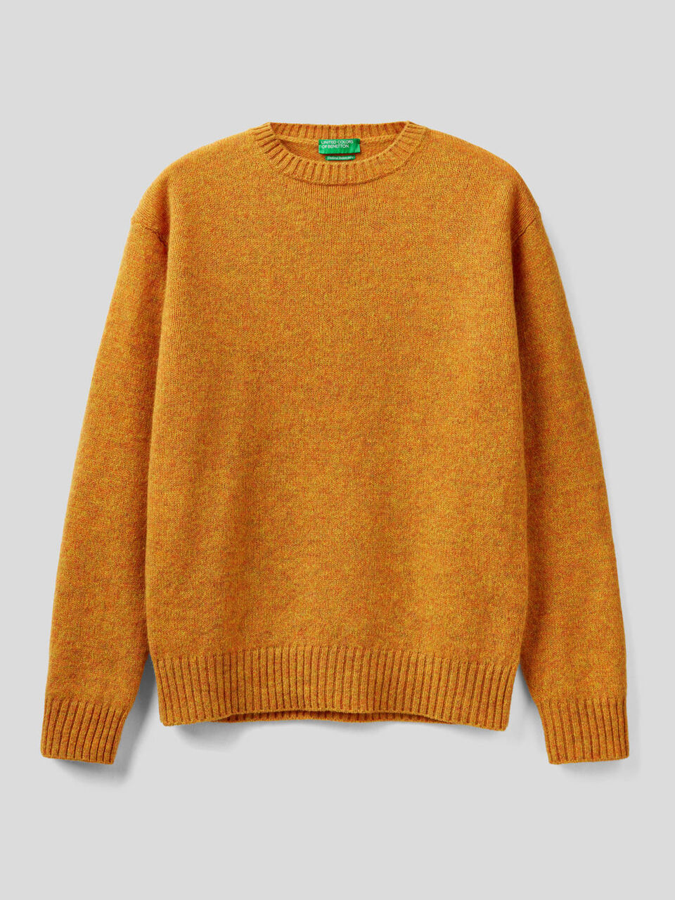 Pull col rond en pure laine Shetland image number 1
