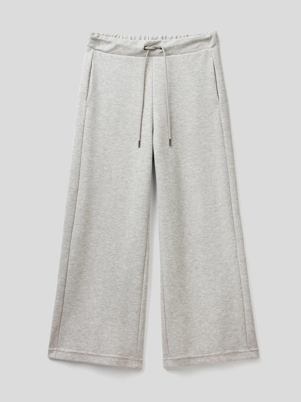 Pantalon cropped uni en molleton image number 1