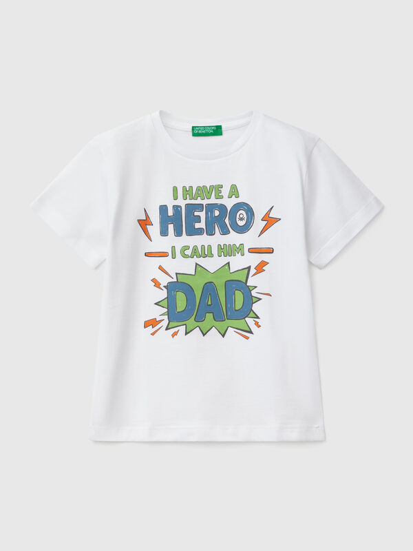 T-shirt en coton avec imprimé Garçon