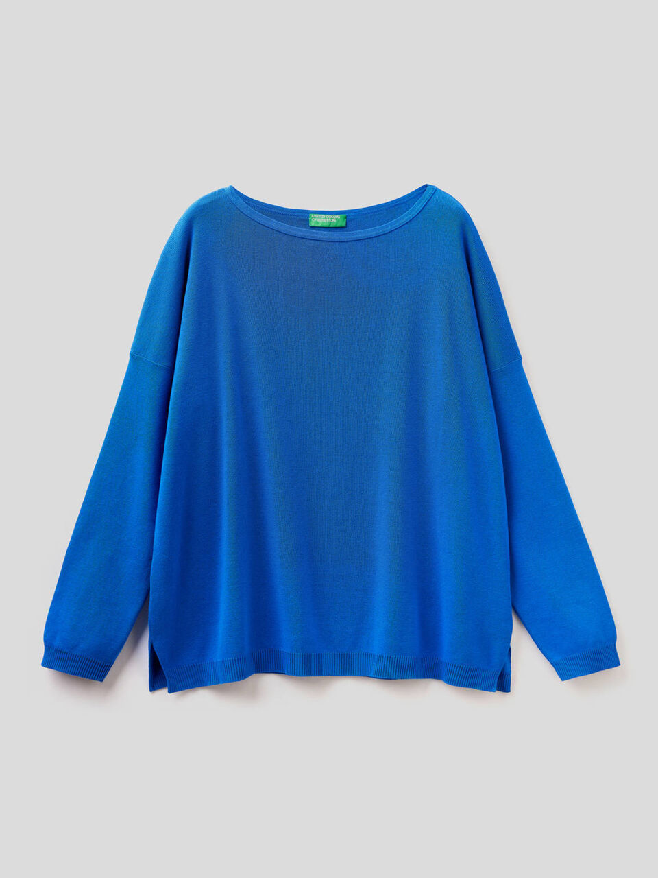 Pull en coton avec encolure ronde image number 1