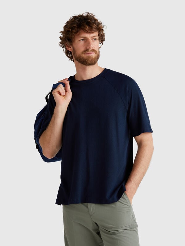 T-shirt en lin mélangé Homme