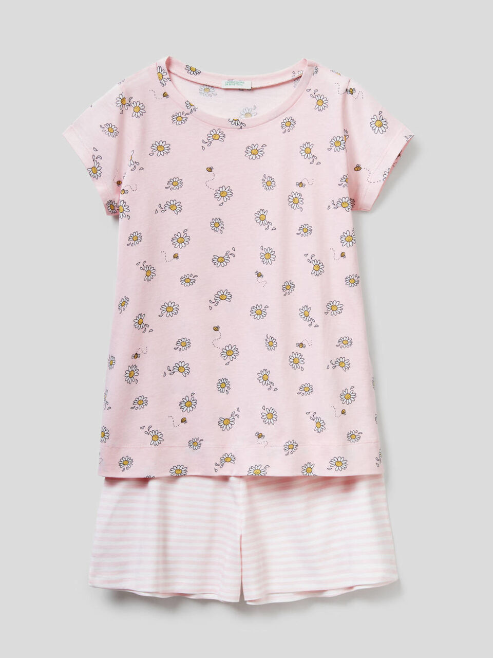 Pyjama court avec imprimé à motifs image number 1