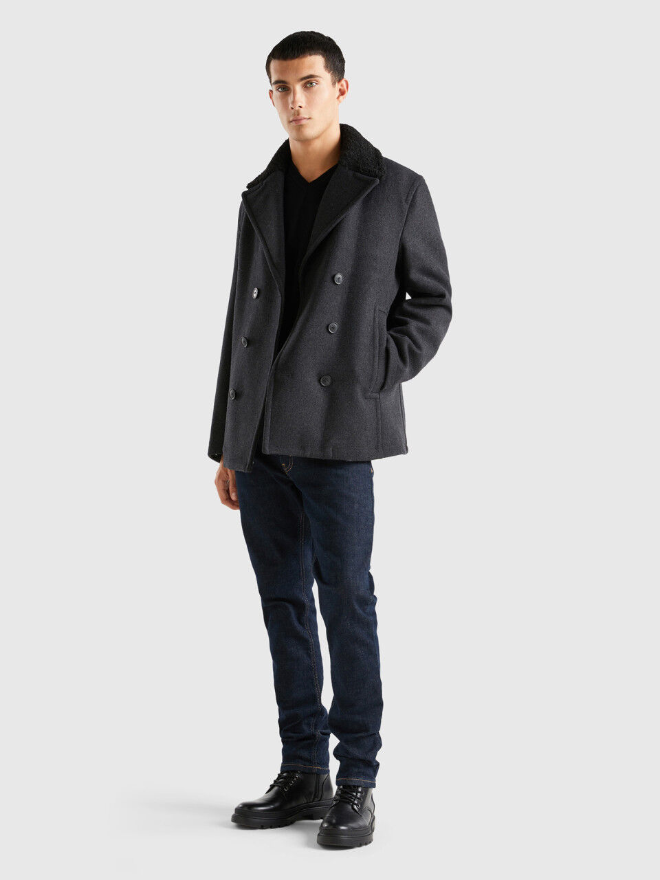 Manteau court 2025 homme