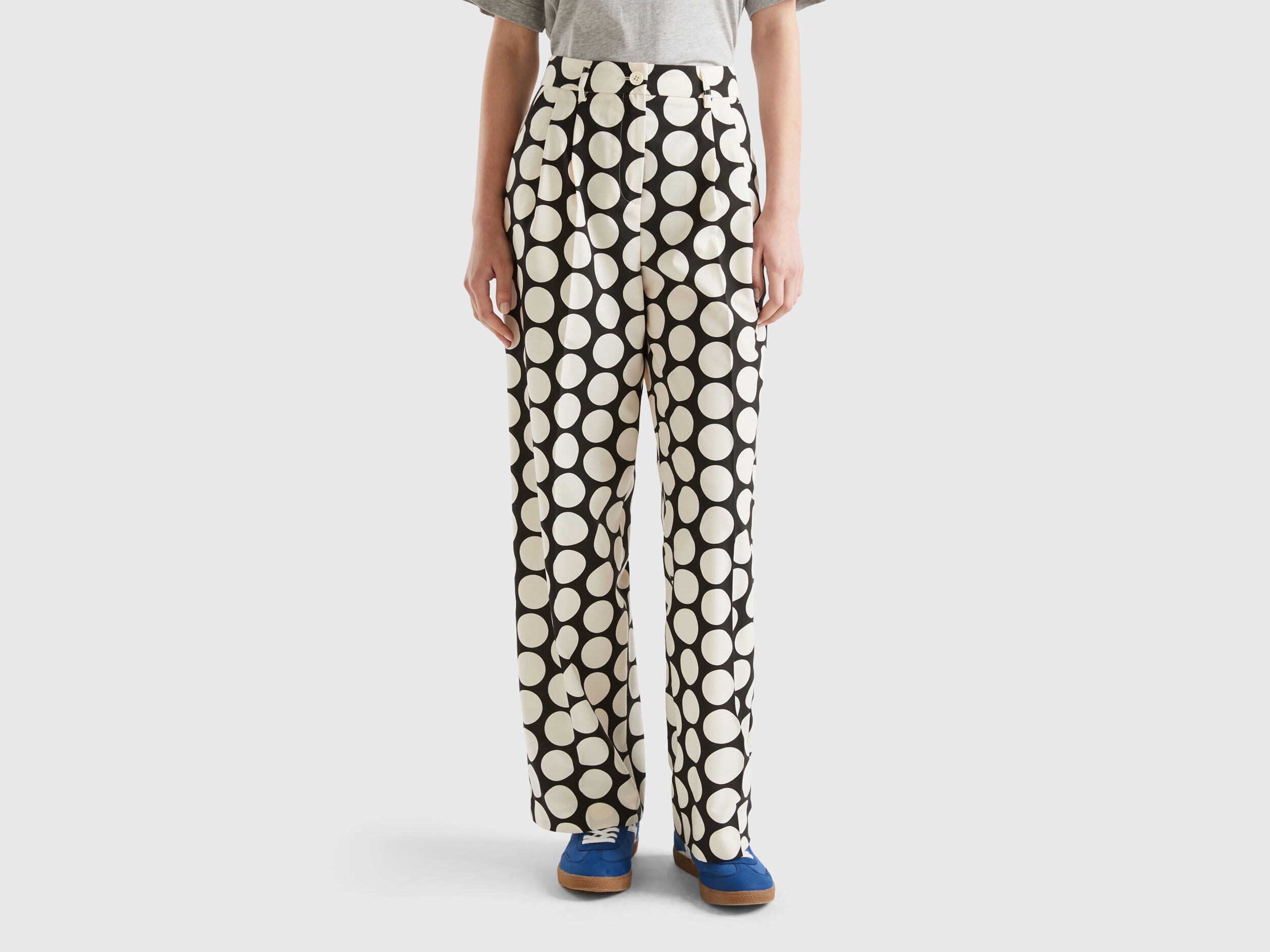 Pantalon a shop pois femme