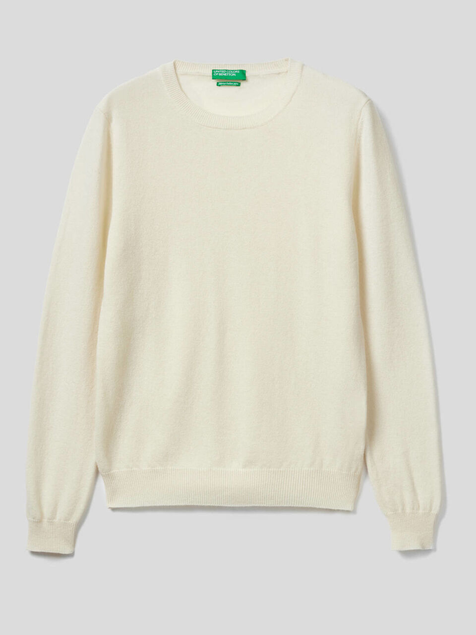 Pull col rond en pure laine vierge image number 1