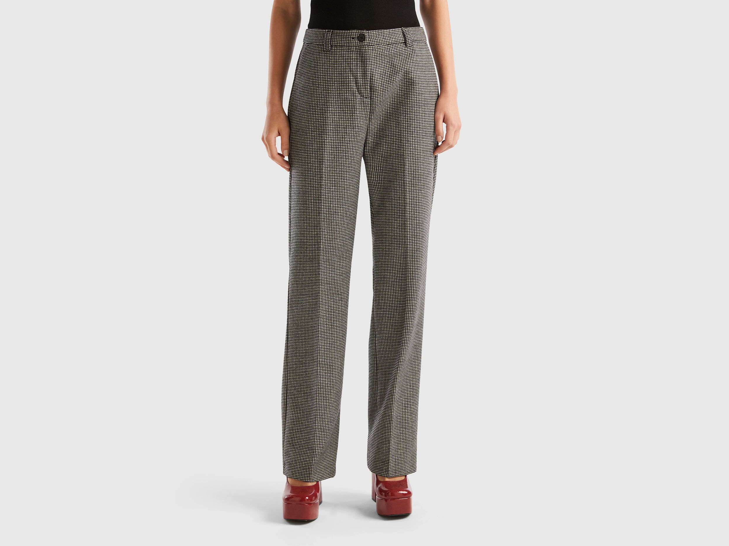 Pantalon femme 2025 pied de poule