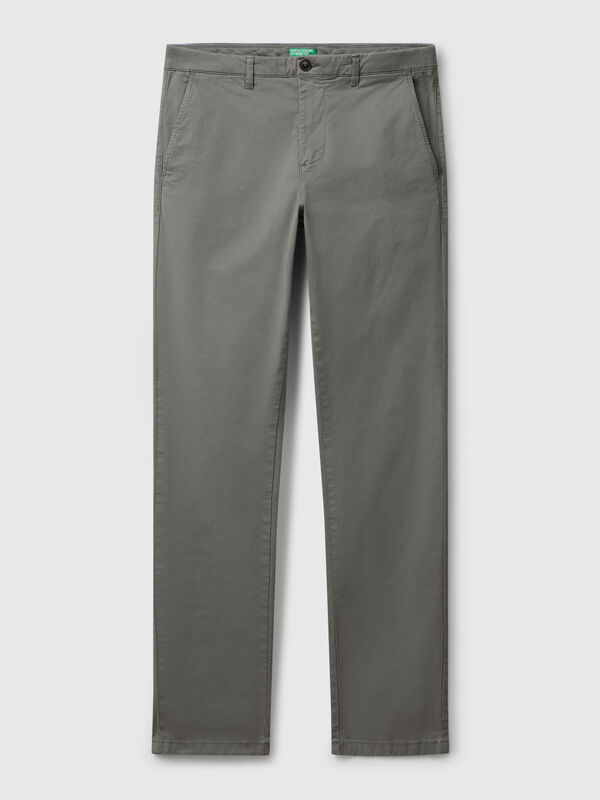 Pantalon chino slim en coton Homme