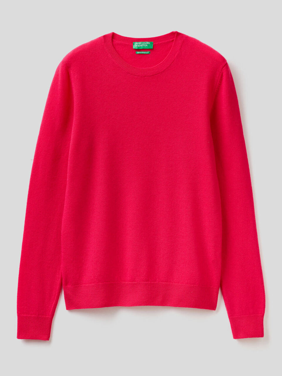 Pull col rond en pure laine vierge image number 1
