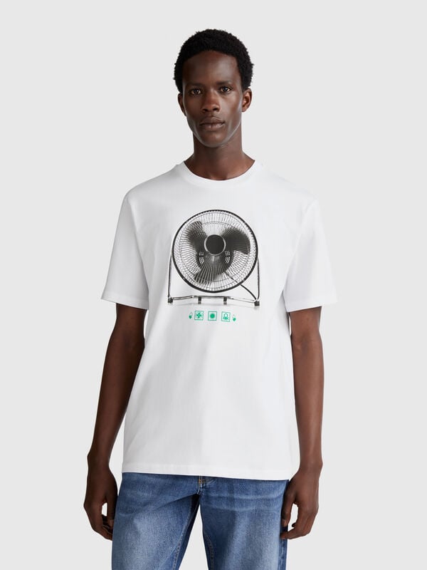 T-shirt avec imprimé photographique Homme