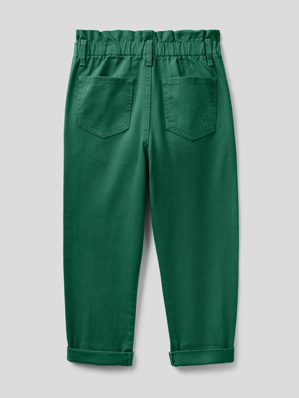 Pantalon paperbag en coton bio image number 2