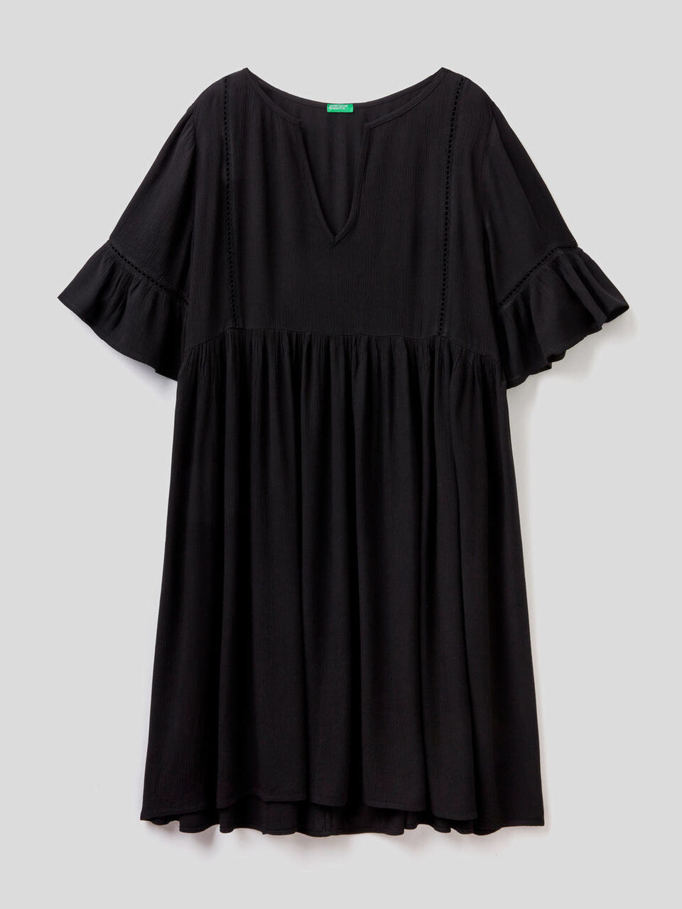 Robe courte avec volant et fronces image number 1