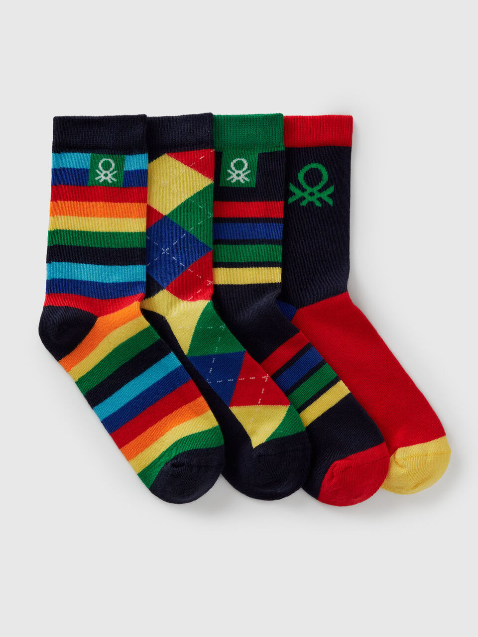 KNITTED SOCKS 4 PAIR Garçon image number 1