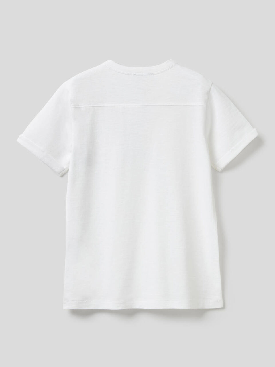 T-shirt col tunisien en pur coton image number 2