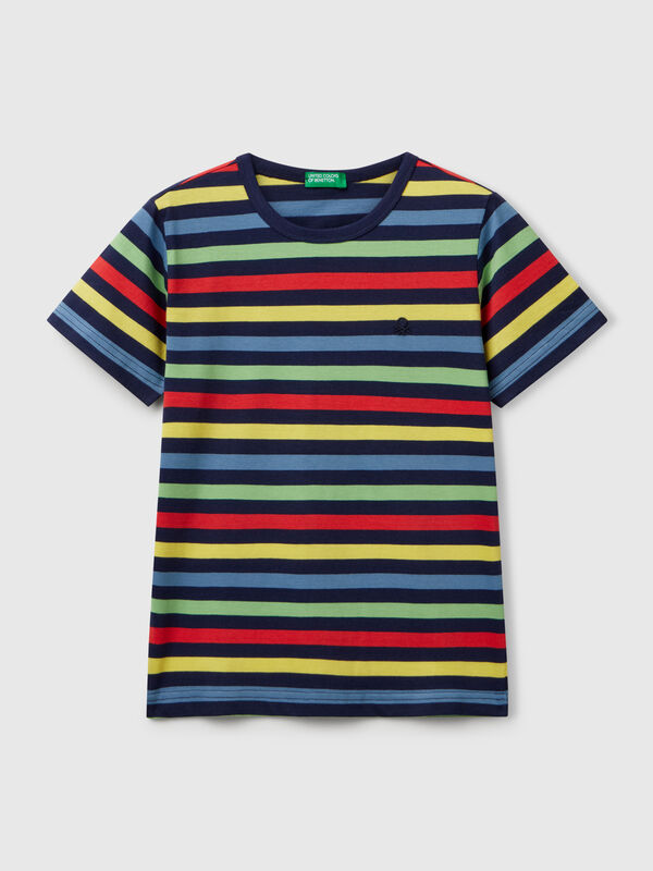 T-shirt rayé 100% coton Garçon