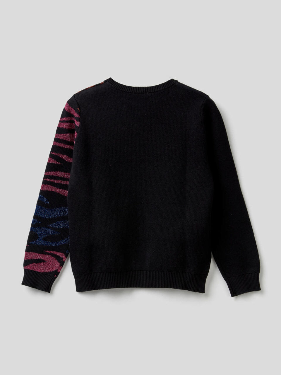 Pull avec motif animalier en intarsia image number 2