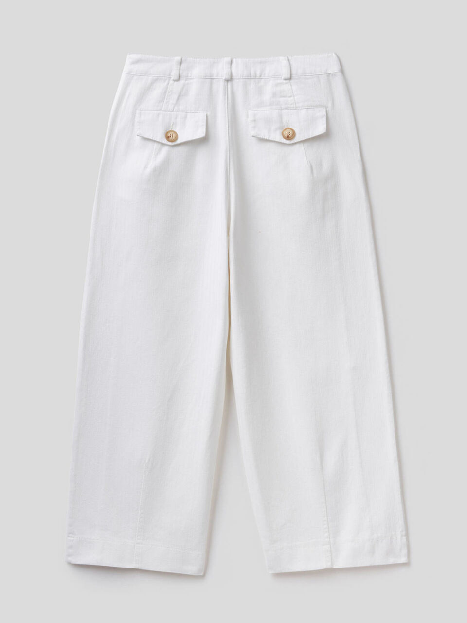 Pantalon à coupe ample en pur coton image number 2
