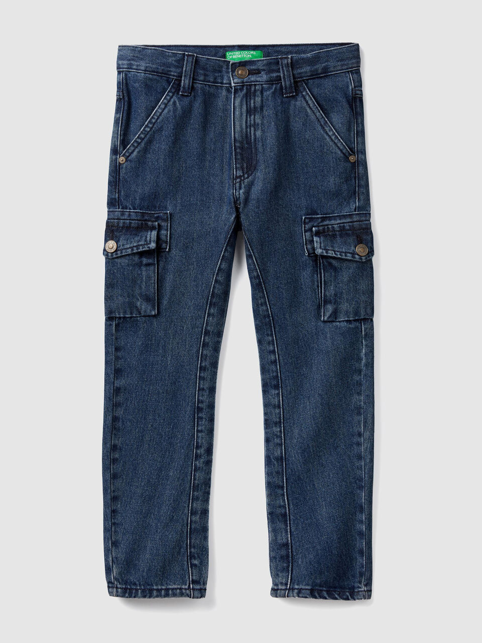Pantalon cargo en denim image number 1