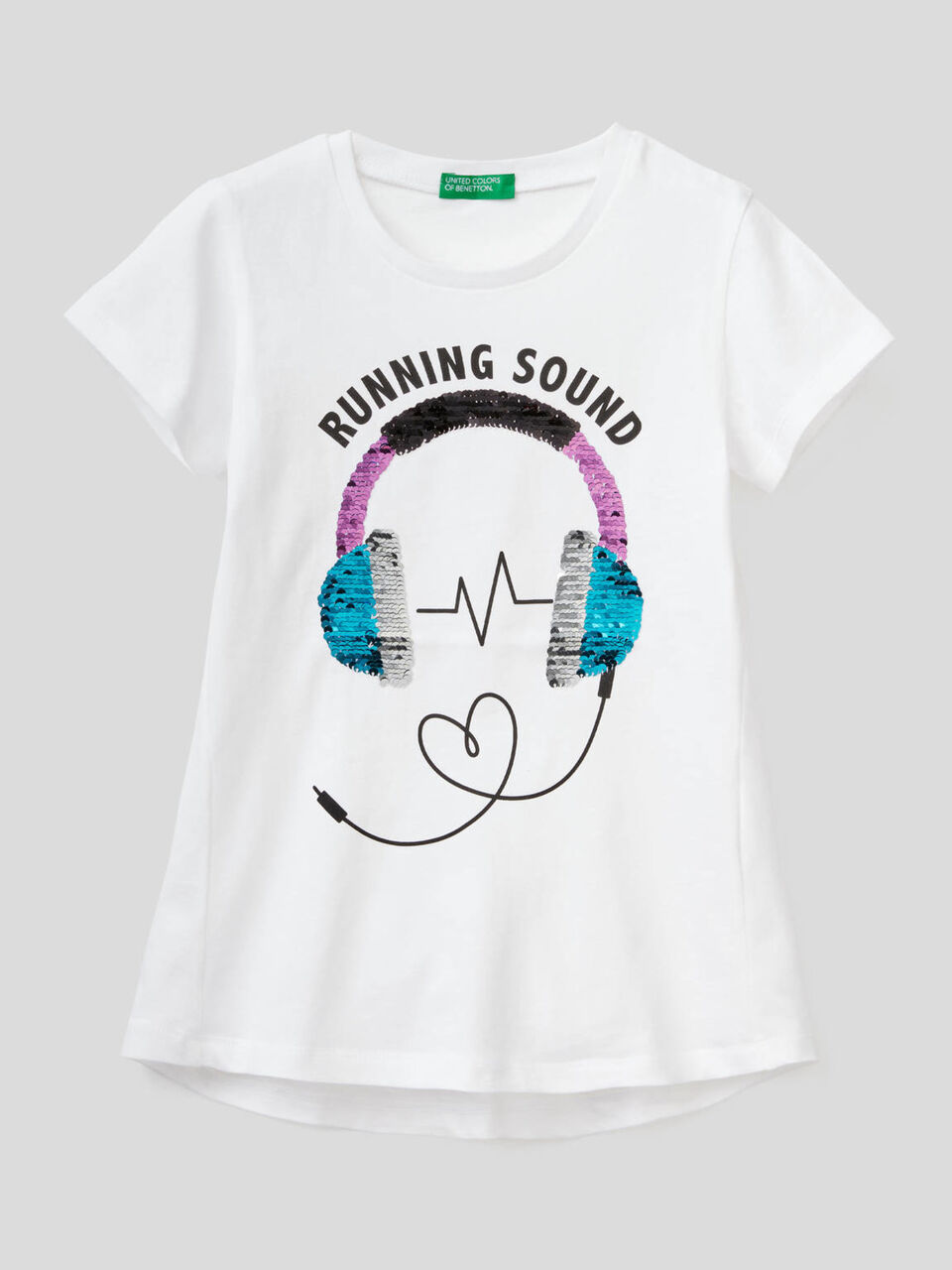 T-shirt en coton avec paillettes image number 2