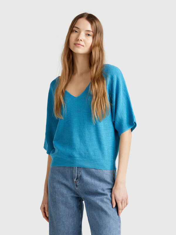 Pull court réversible Femme
