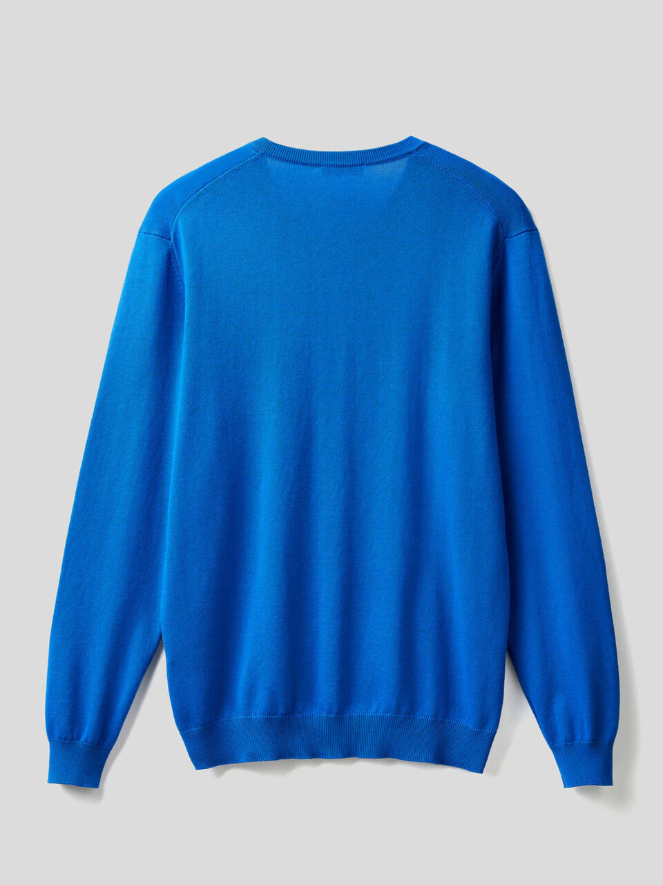 Pull en pur coton avec col en V image number 2
