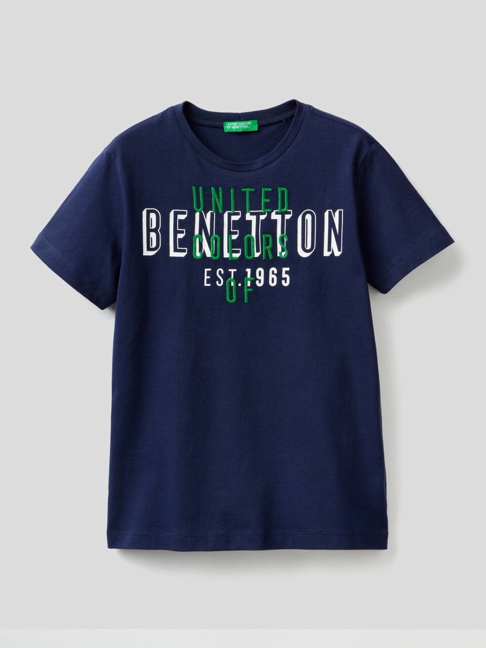 T-shirt 100 % coton à logo brodé image number 1