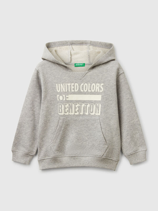 Sweat à capuche 100% coton Garçon