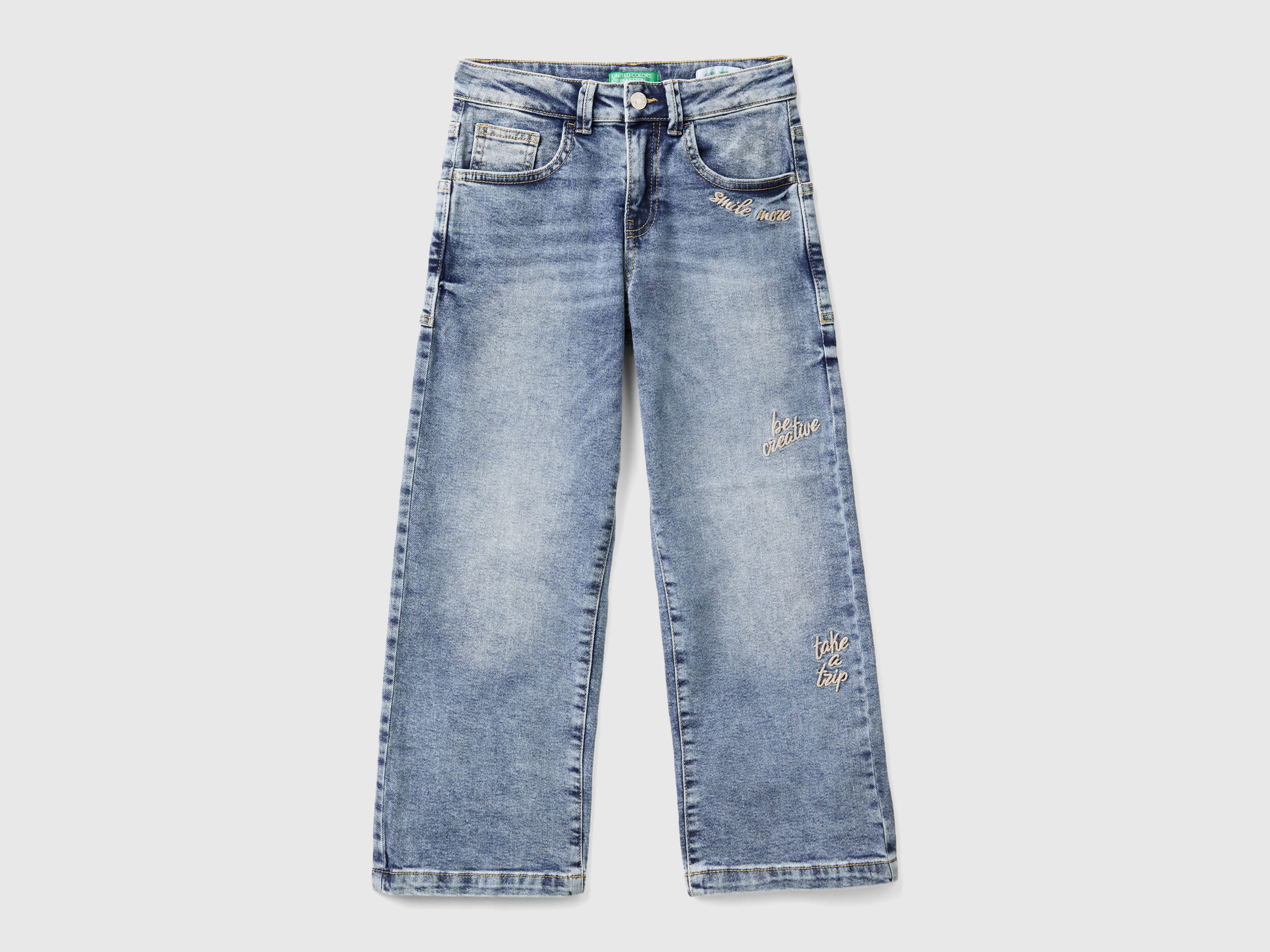 Jeans Denim Fille Junior 4 14 ans Collection 2024 Benetton