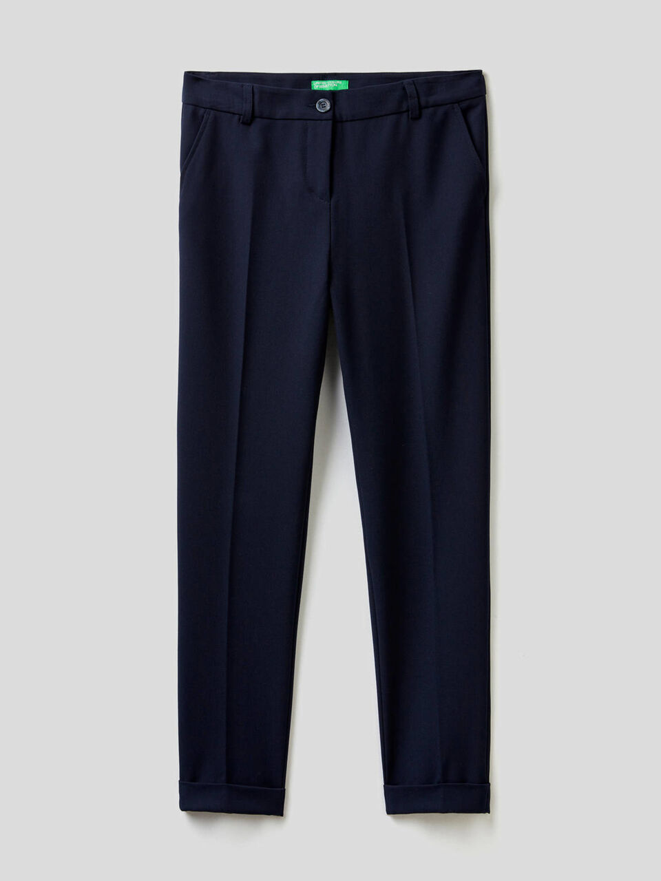 Pantalon stretch avec revers image number 1