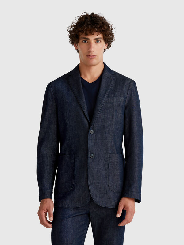 Blazer en chambray Homme