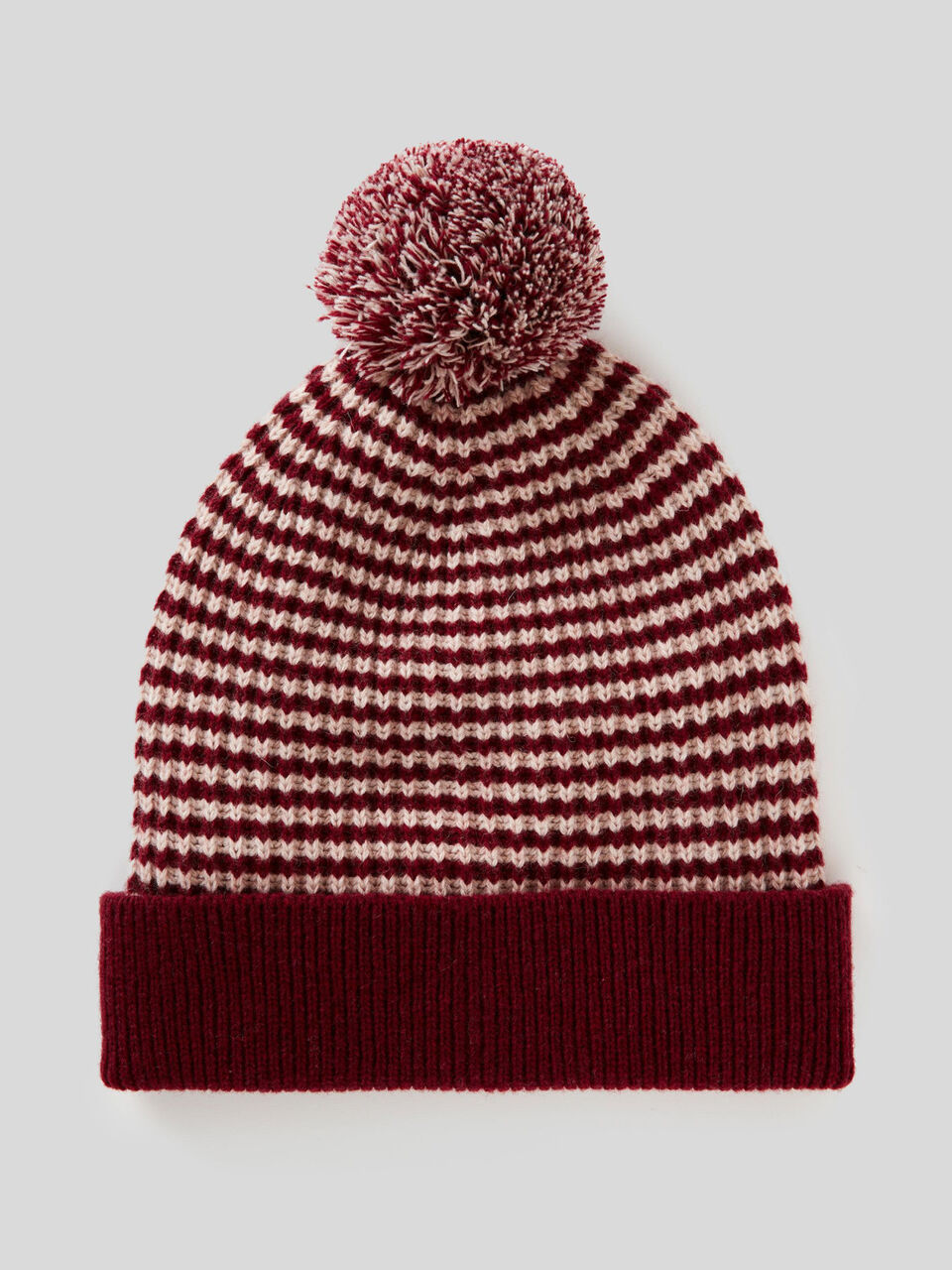 Bonnet en laine avec pompon image number 1