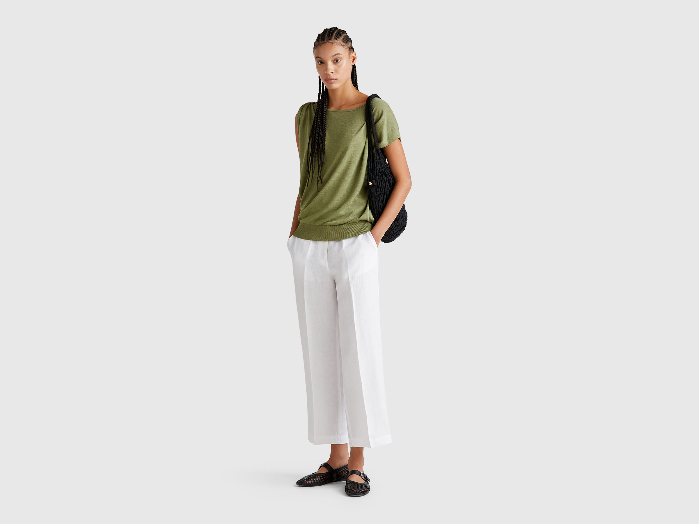 BOAT-NECK SWEATER. Femme image number 2
