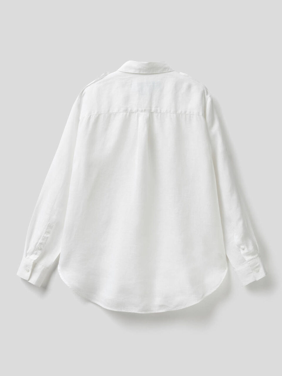 Chemise col boutonné en pur lin image number 2